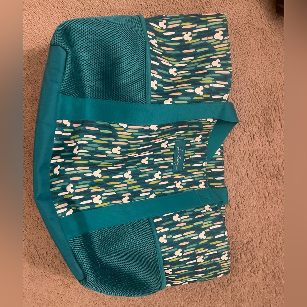 Green Mickey Vera Bradley tote bag